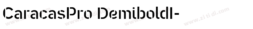 CaracasPro DemiboldI字体转换 CaracasPro DemiboldI字体转换